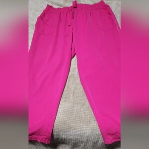 Soho Hot Pink Elastic Waist Pants 2x